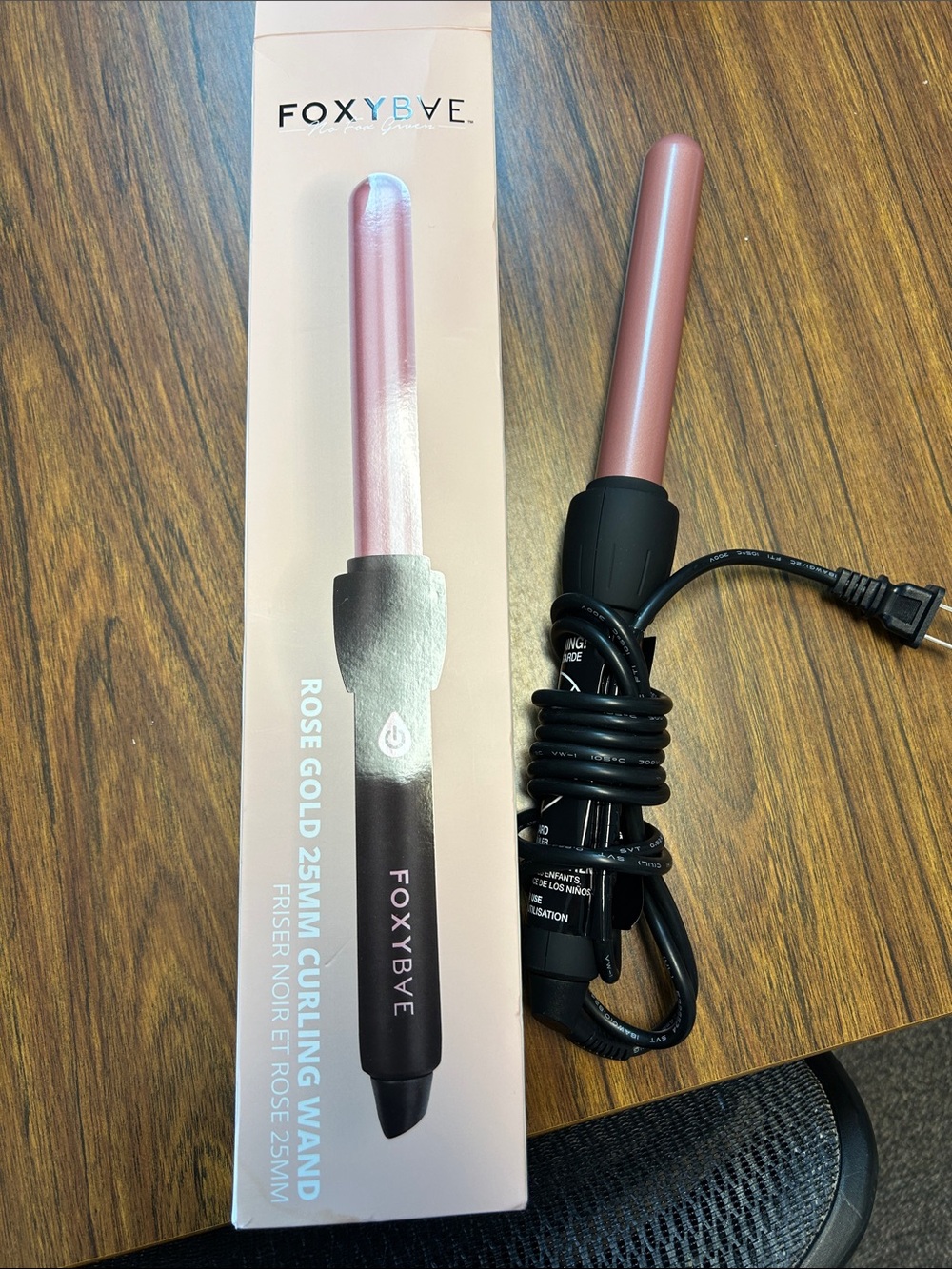 FOXYBAE Rose Gold 25mm Curling Wand
